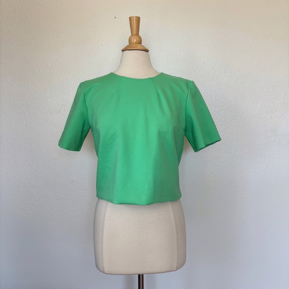 Express Vibrant Green Short Sleeve Top